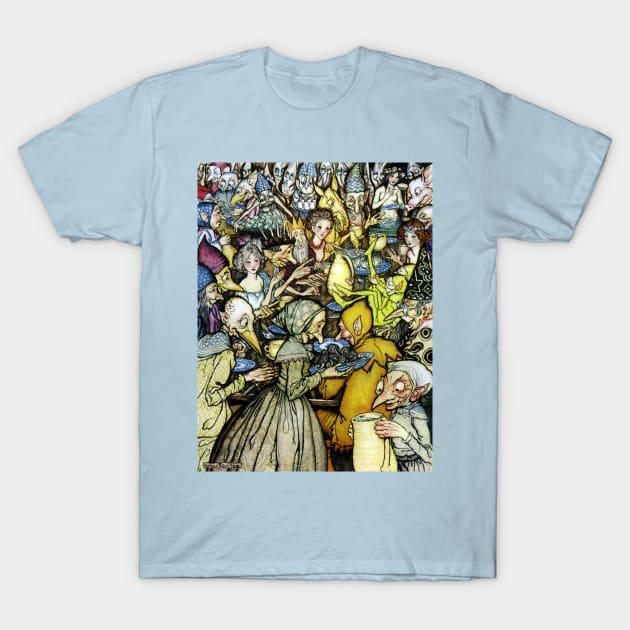 The Elf Mound - Arthur Rackham T-Shirt by forgottenbeauty